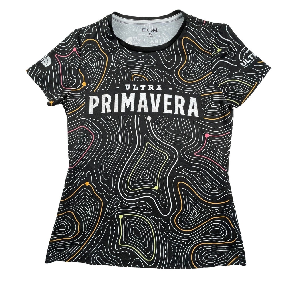 The North Face Womens S Topographical Map Ultra Primavera Trail Running Shirt